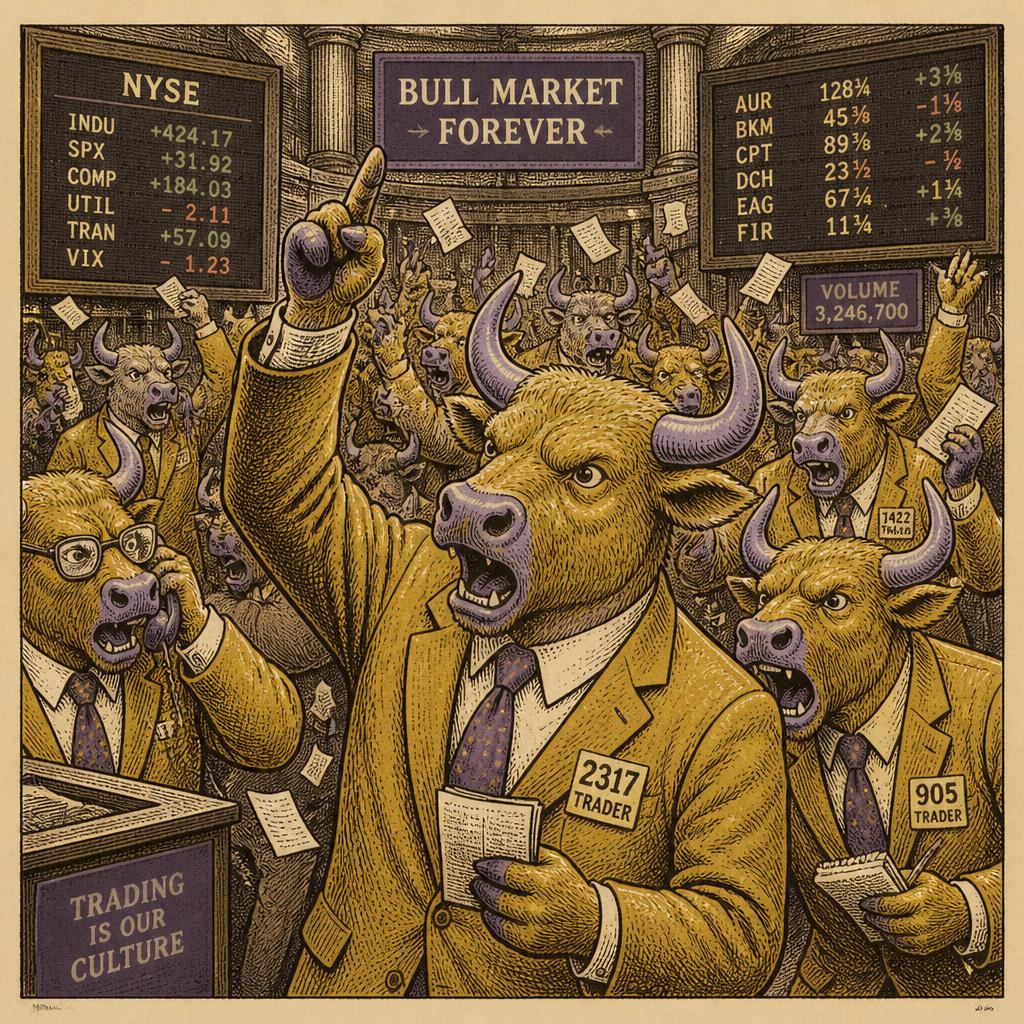 The herd fills the pit