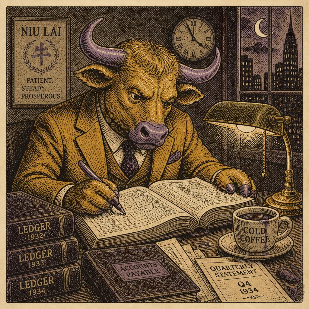 Ledgers and cold coffee
